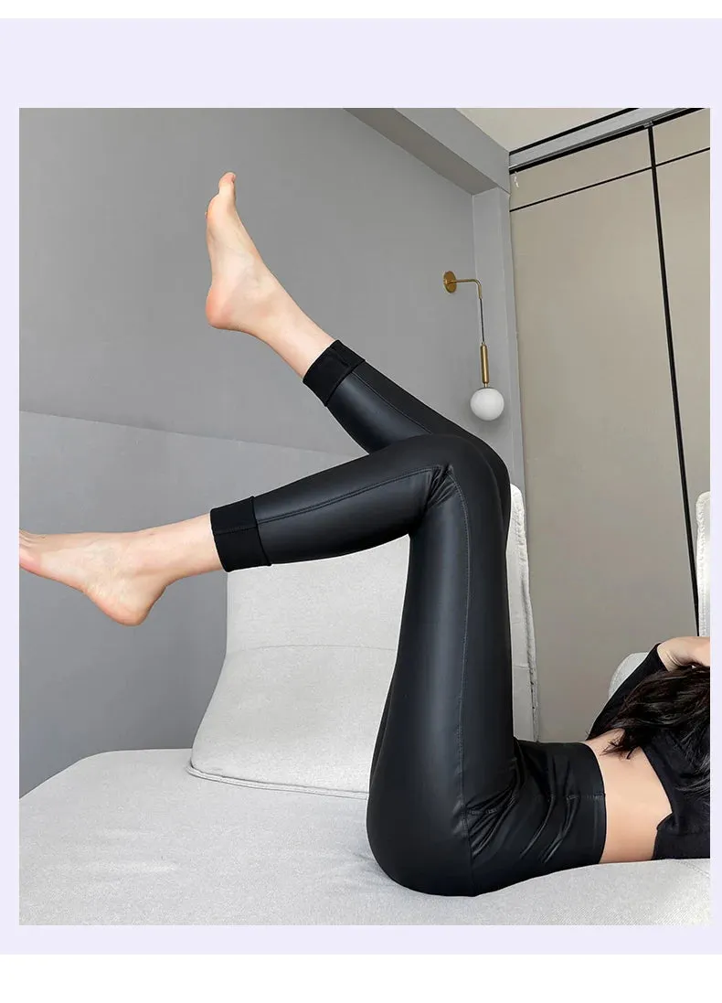 Matte Leather look Leggings