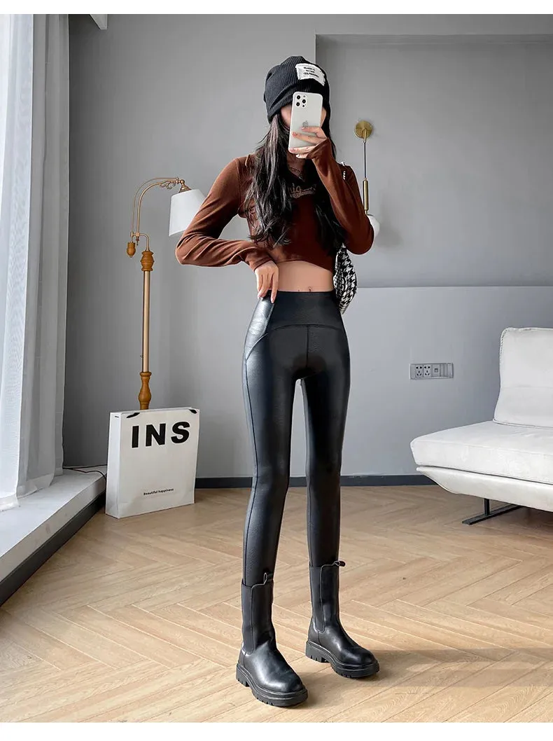 Matte Leather look Leggings