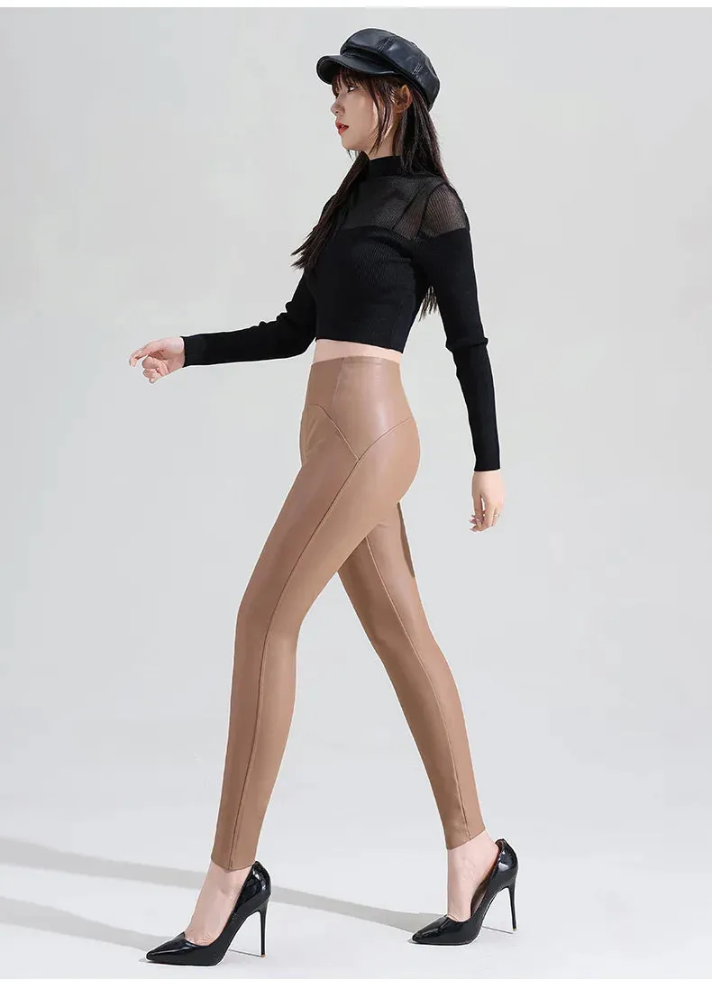 Matte Leather look Leggings