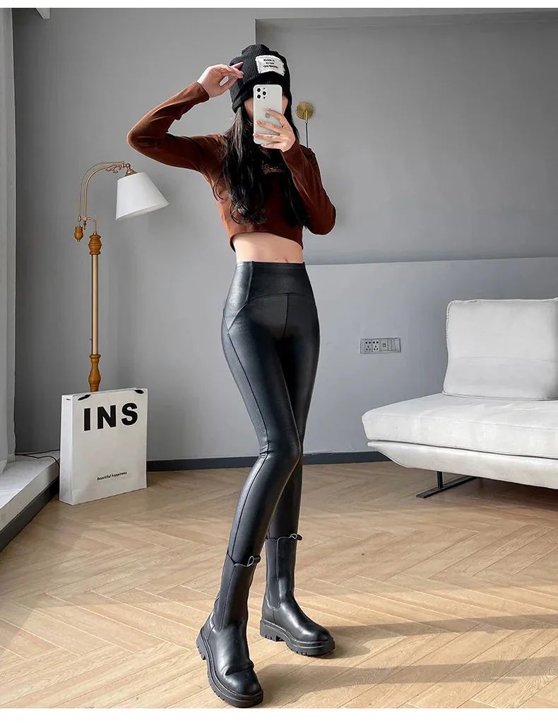 Matte Leather look Leggings