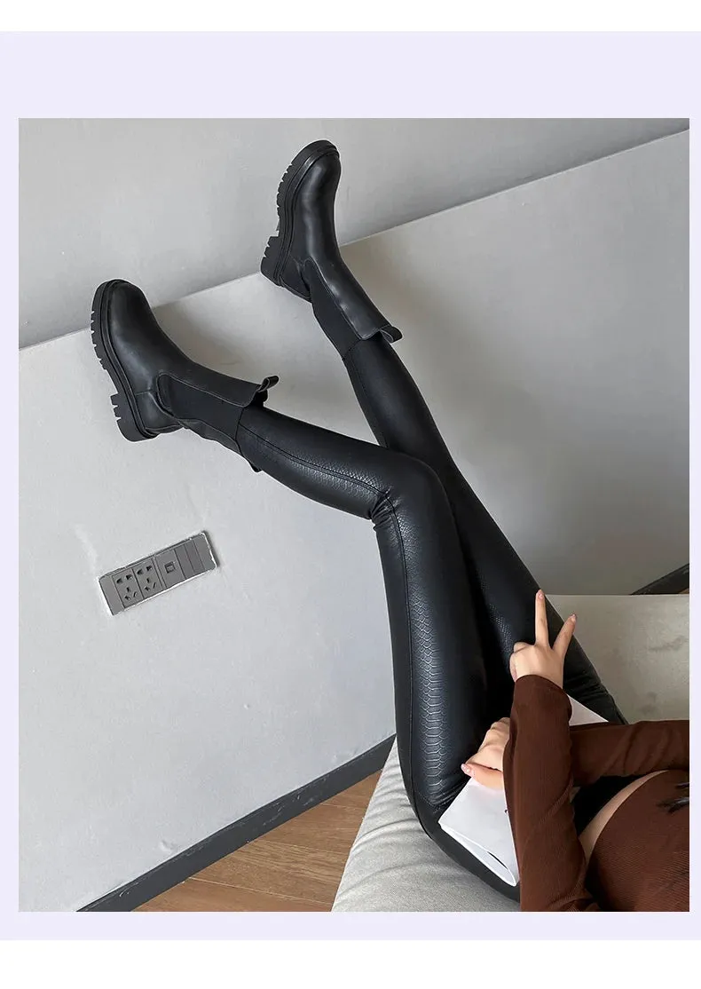 Matte Leather look Leggings