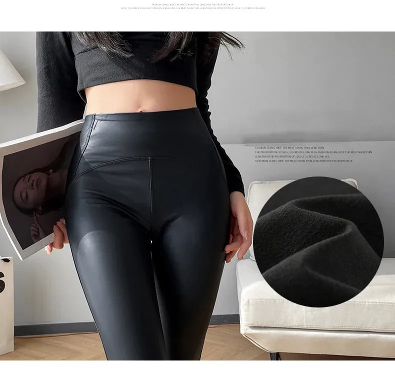 Matte Leather look Leggings