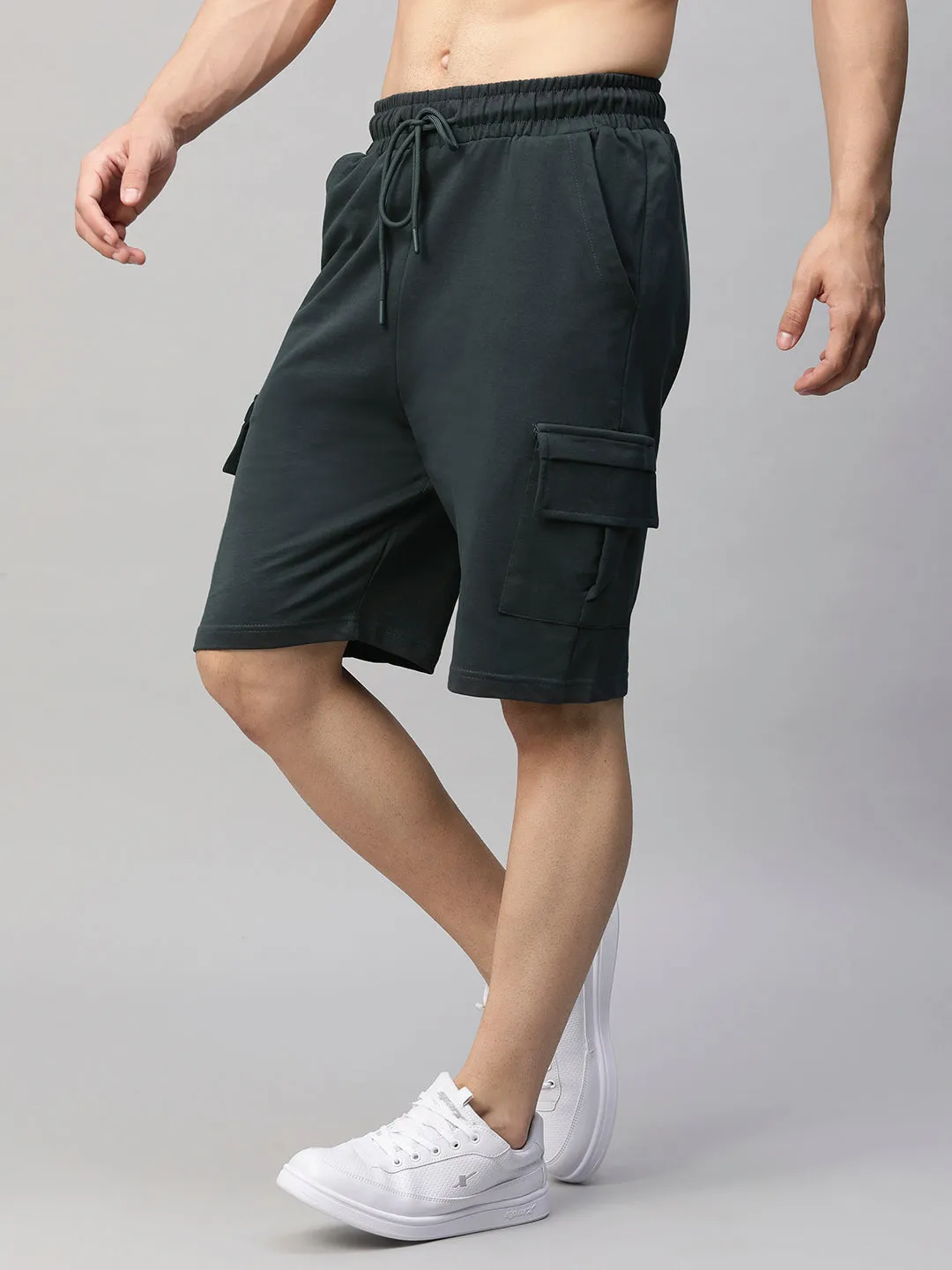 Mens Cargo Shorts - Dark Grey