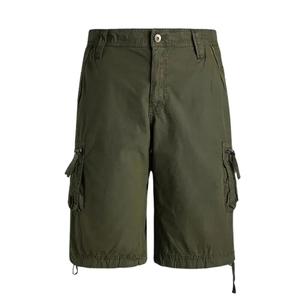 Men's Green Cargo Shorts