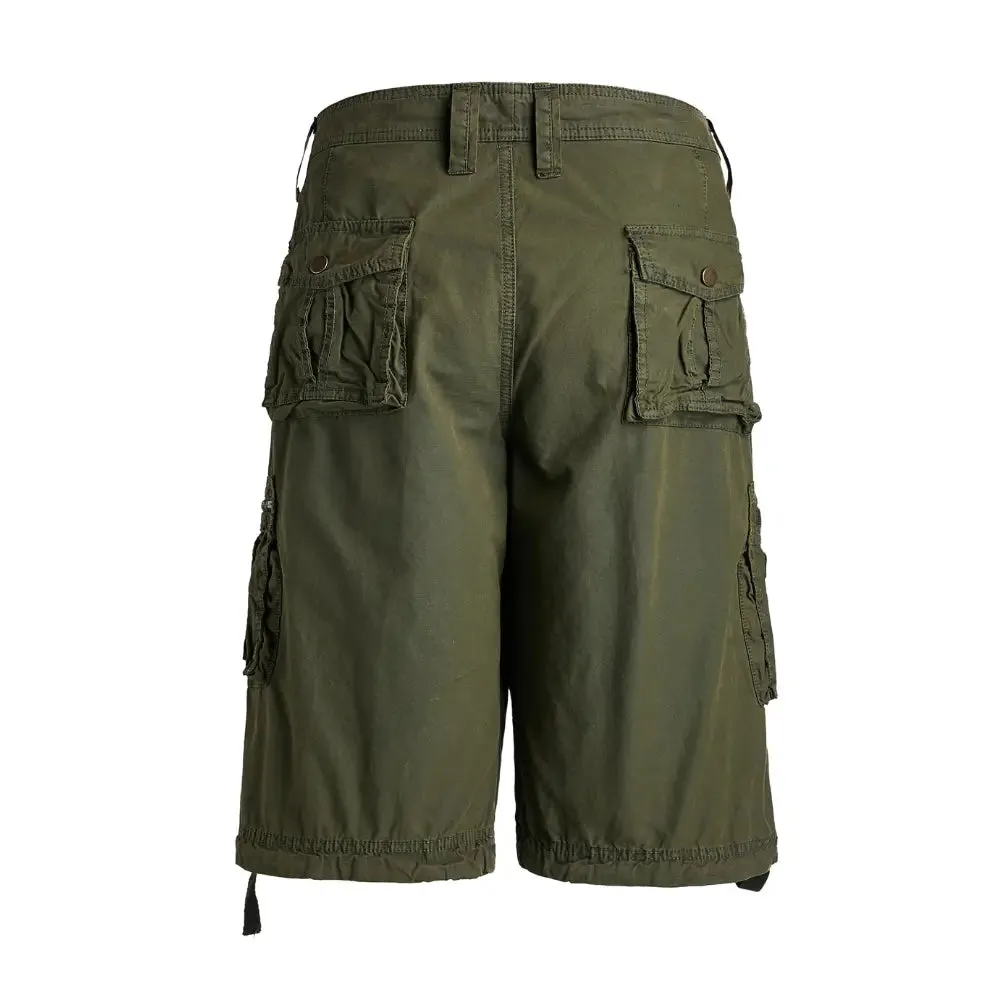 Men's Green Cargo Shorts