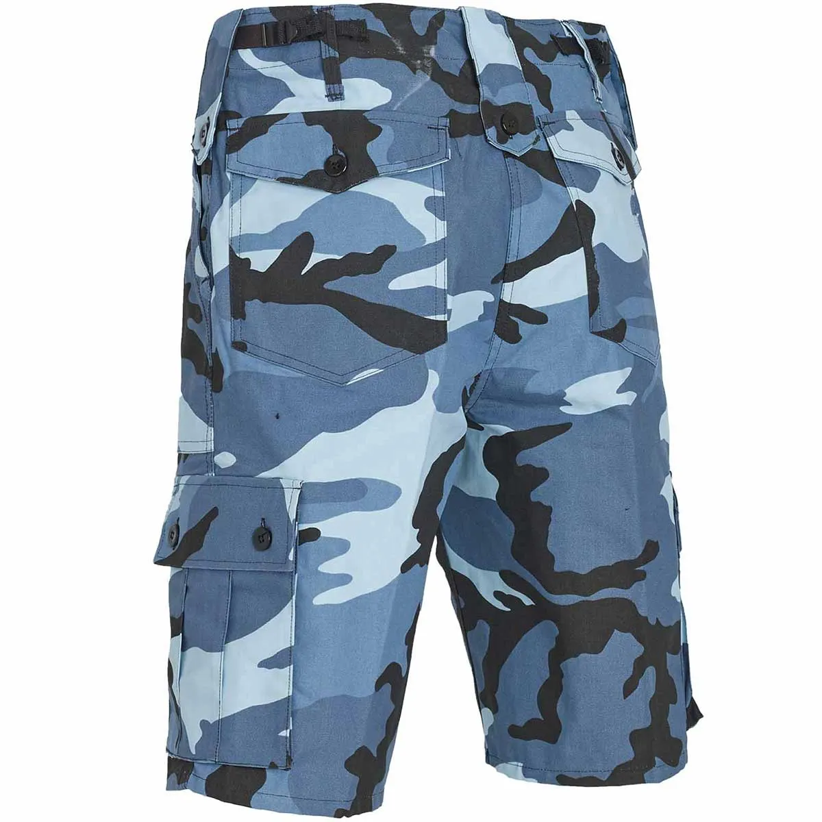 Midnight Blue Camo Combat Shorts