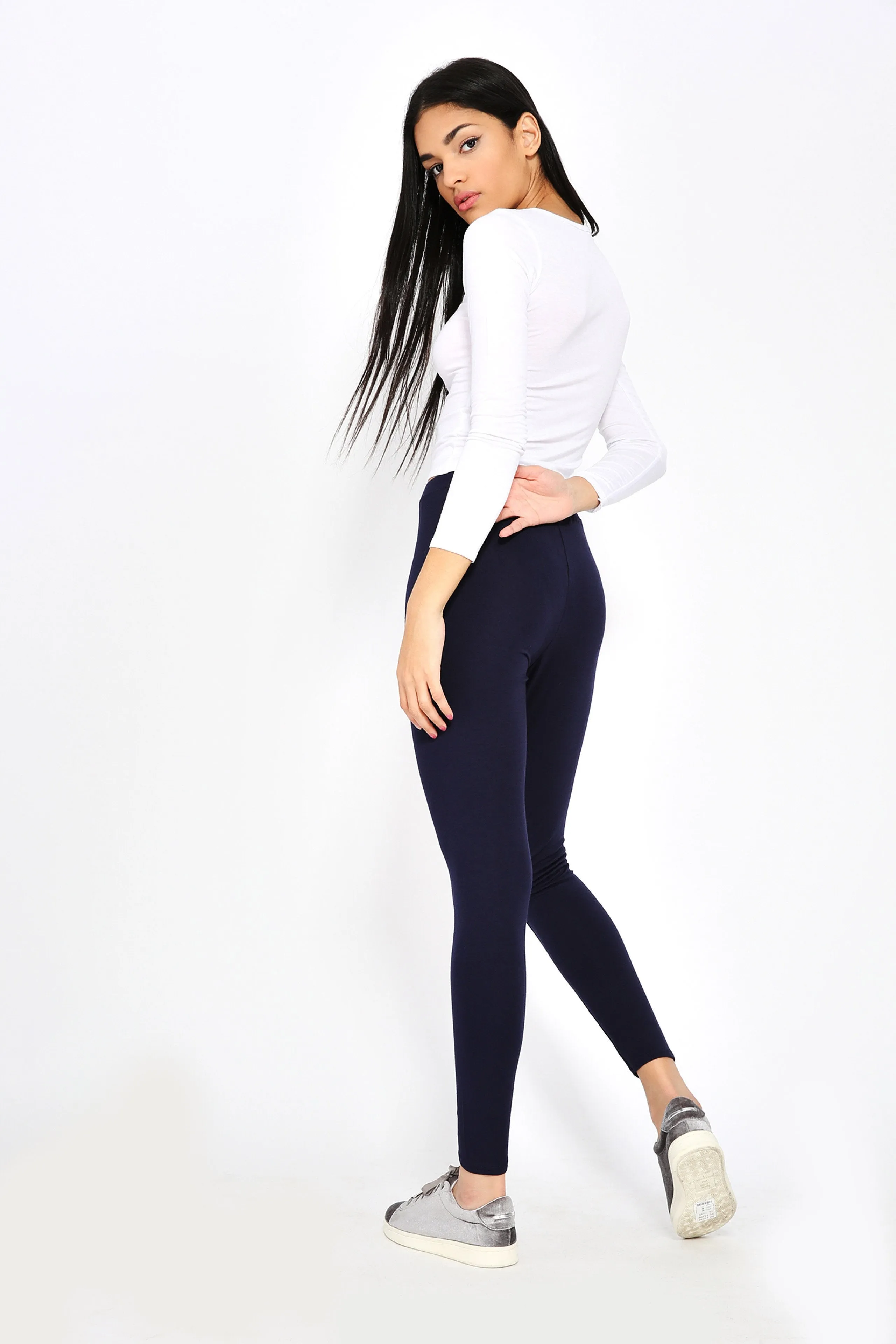 Navy High Waisted Leggings