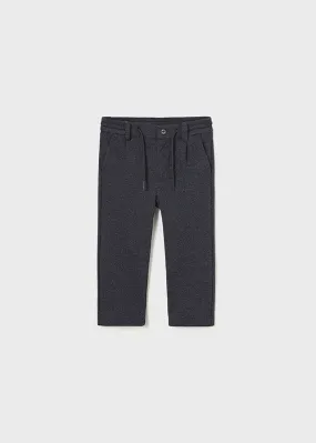 Navy Stretch Knit Chino Trousers, 2529