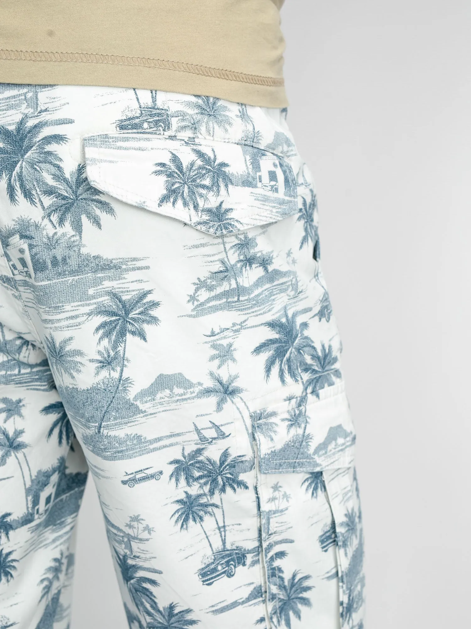 Palm tree cargo shorts