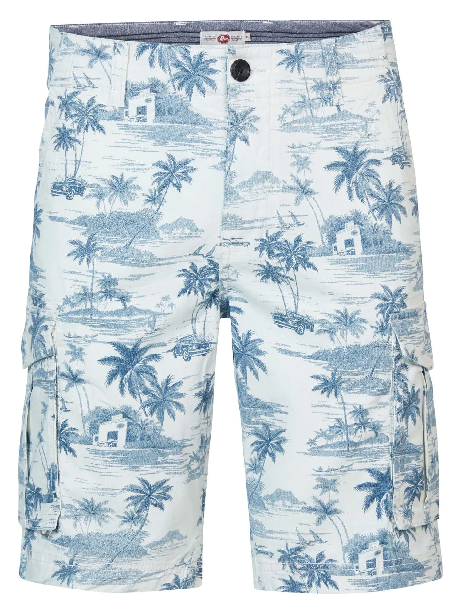 Palm tree cargo shorts