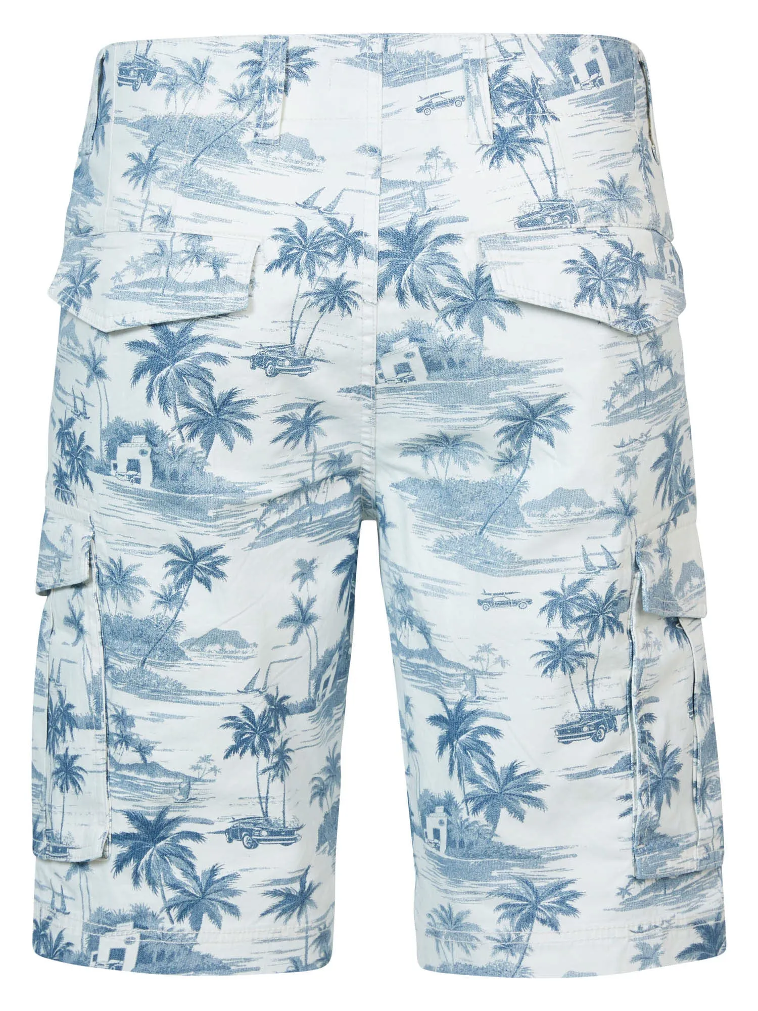 Palm tree cargo shorts