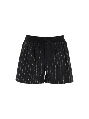 Pinstripe Poplin Shorts