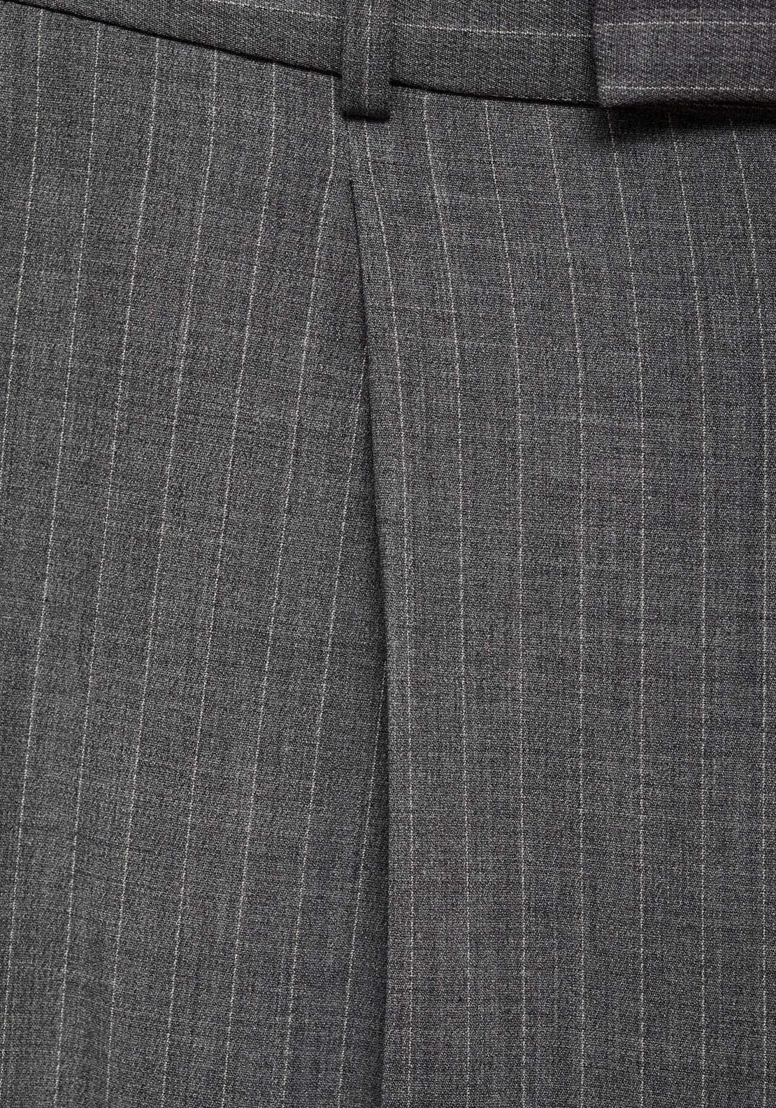 Pinstripe suit trousers - Gray