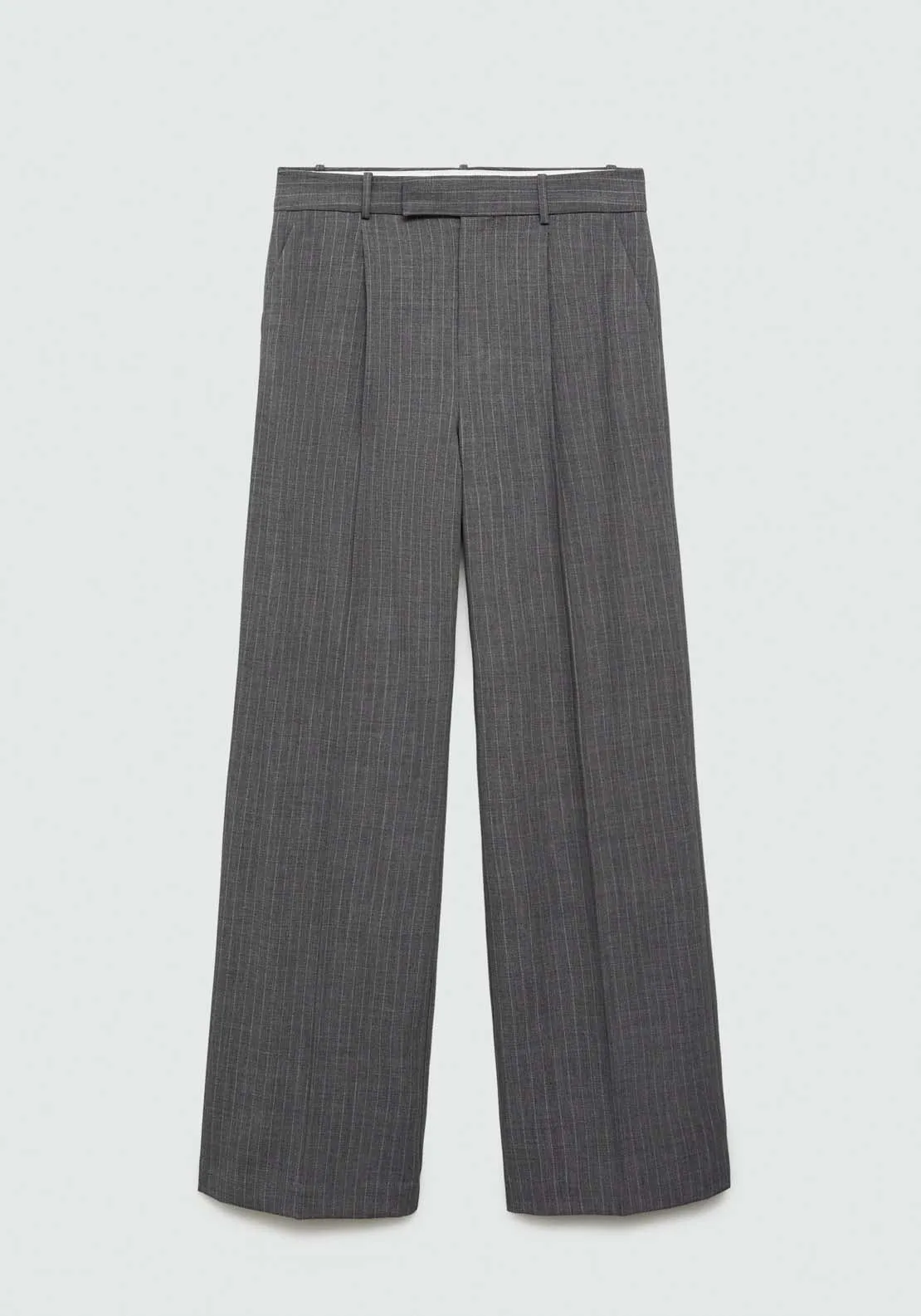 Pinstripe suit trousers - Gray