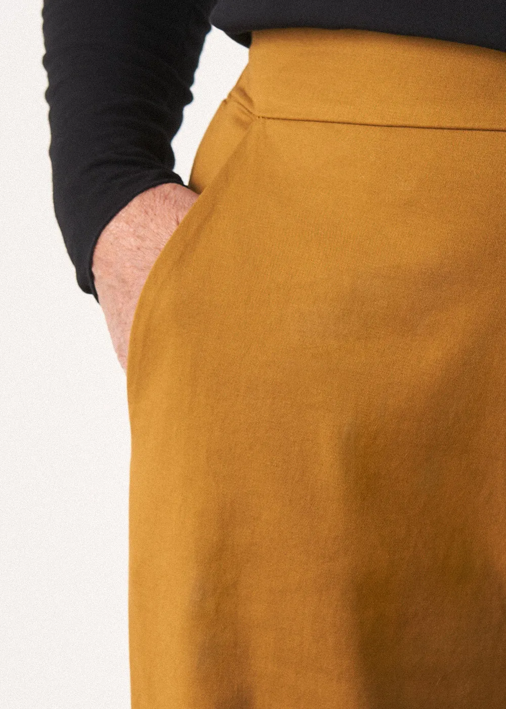 PRU MIDWEIGHT COTTON TROUSER - MUSTARD