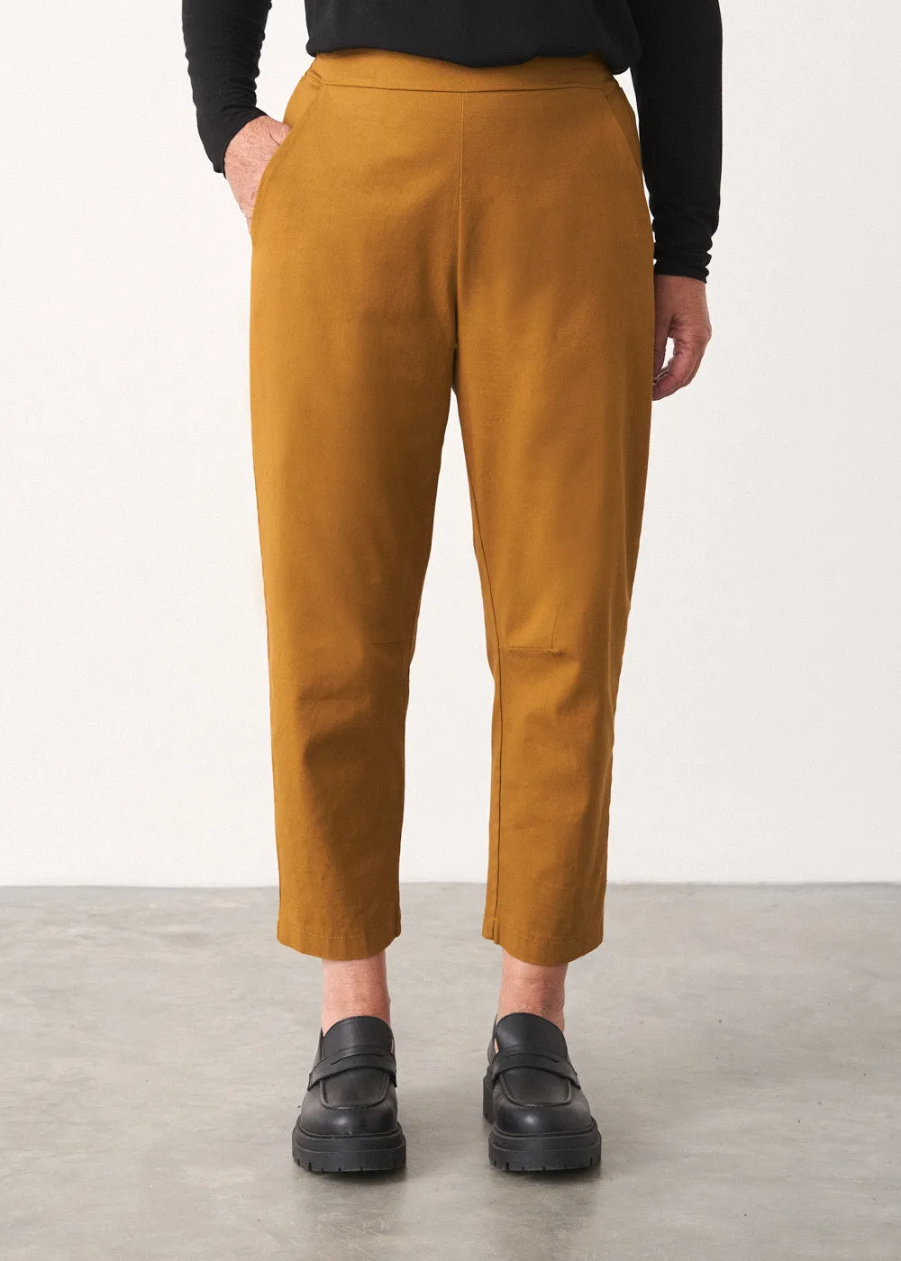 PRU MIDWEIGHT COTTON TROUSER - MUSTARD