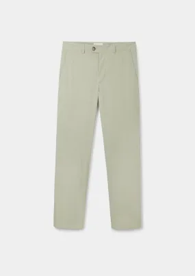 Sage Seersucker Cotton Trousers