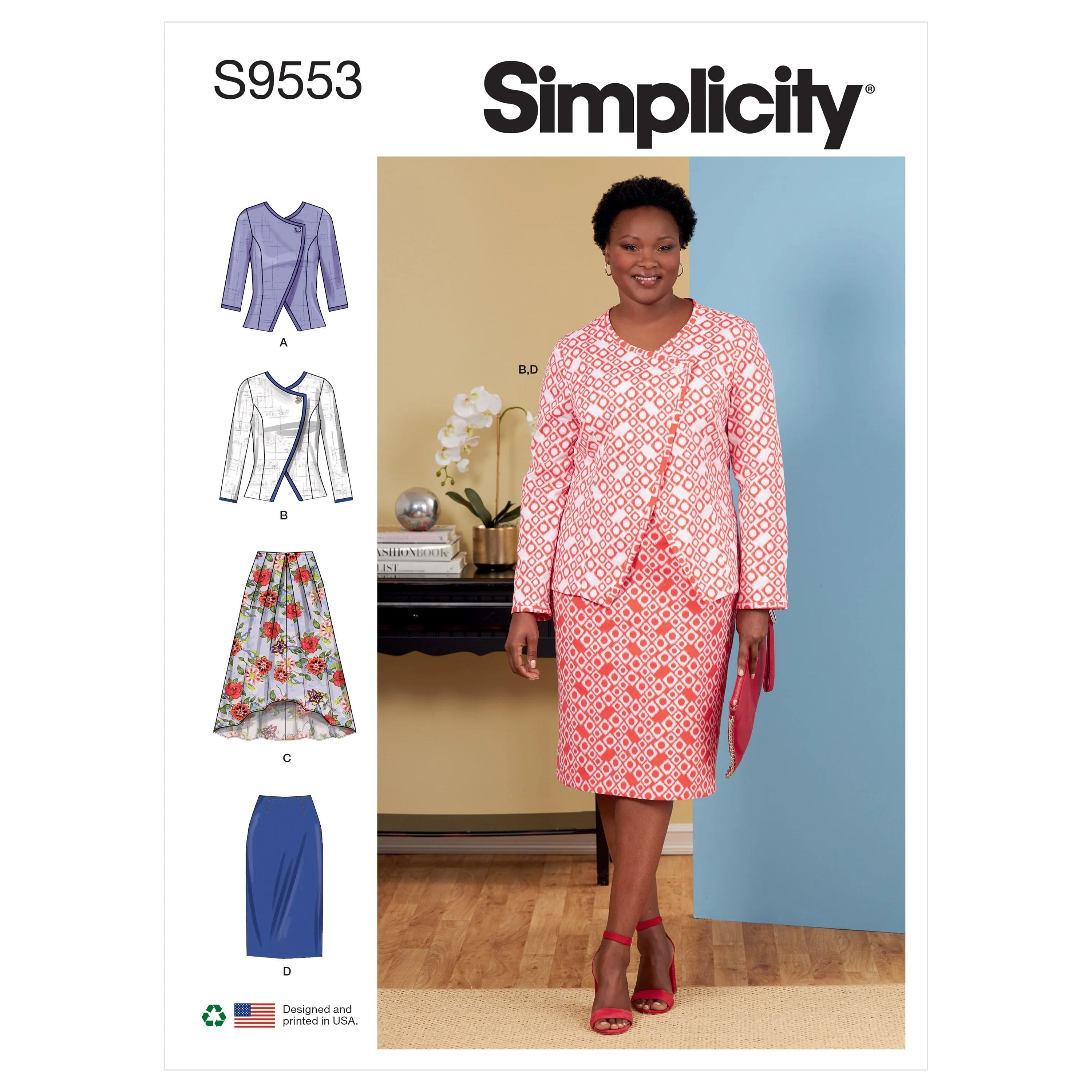 Simplicity 9553 Women's Jacket and Skirts pattern