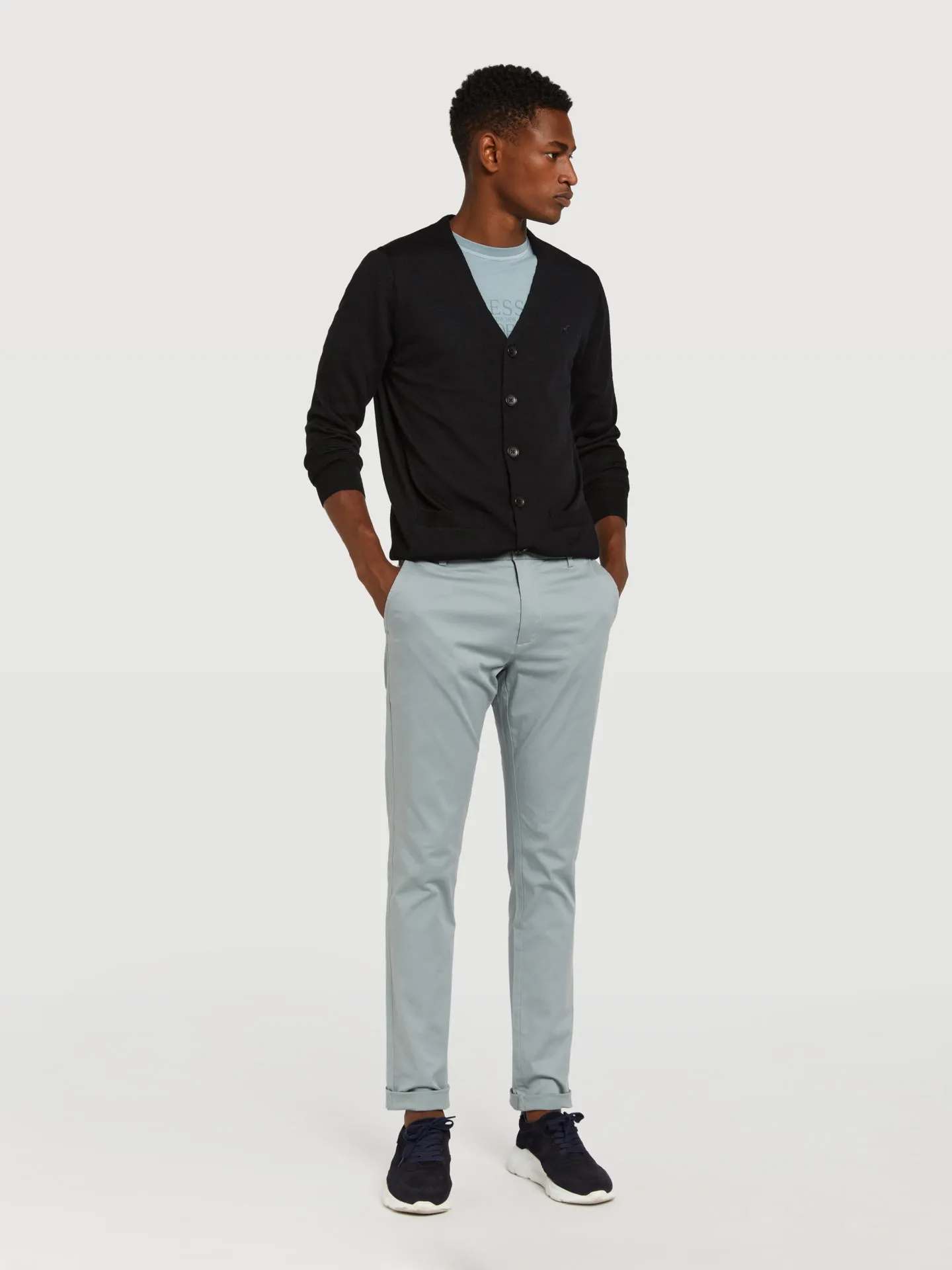 Slim fit 'respekt' chino trousers