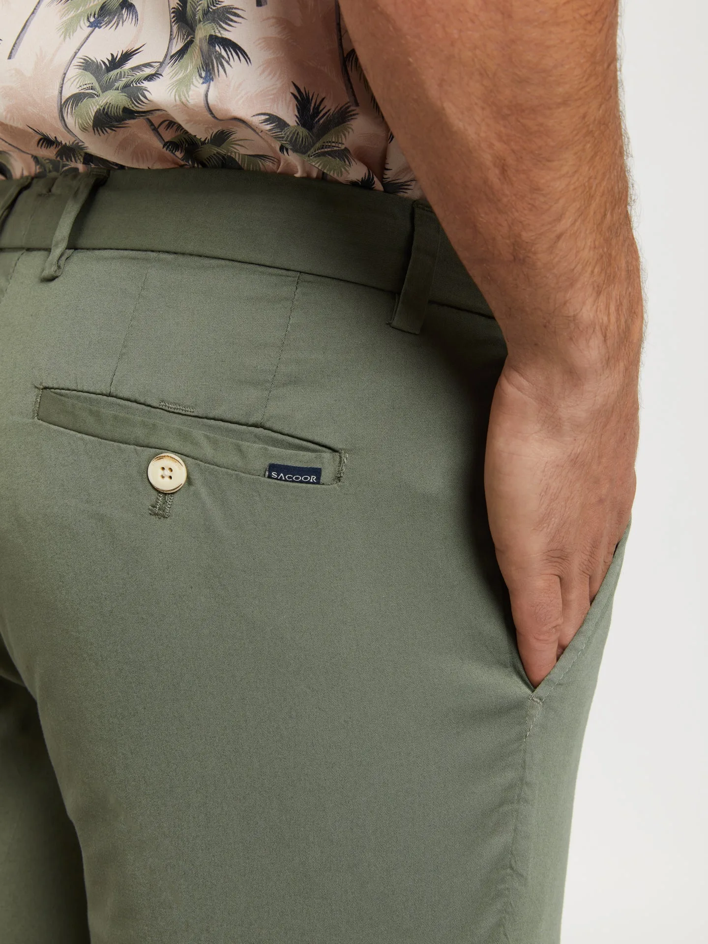 Slim fit 'respekt' chino trousers