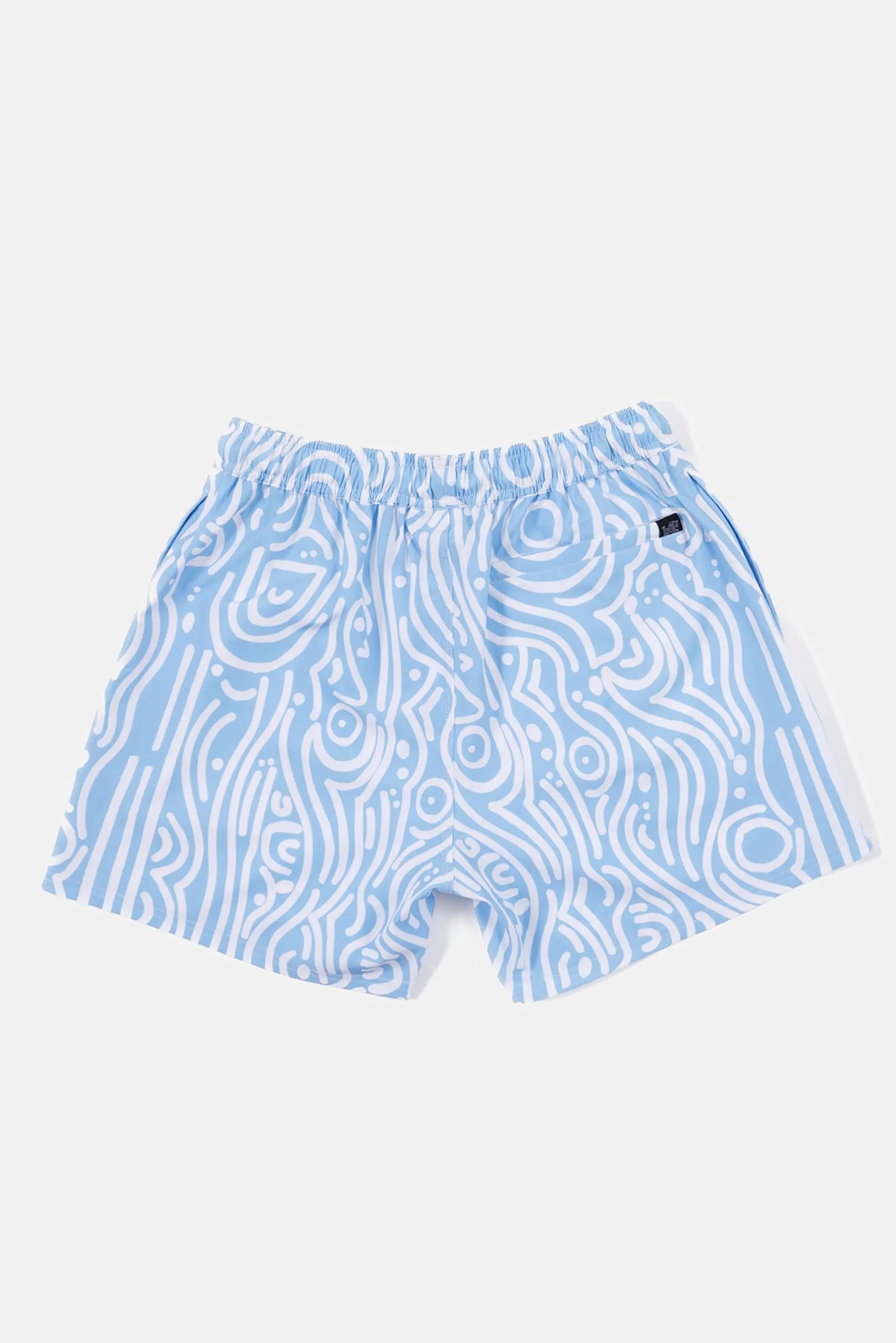 Spirit Waves Beach Boardies Blue White (100% recycled)