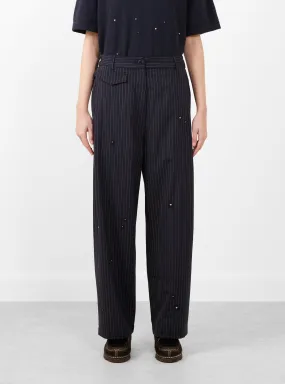 Tailoring Flower Trousers Pinstripe