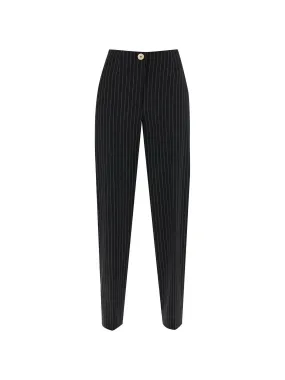 Tapered Pinstripe Trousers