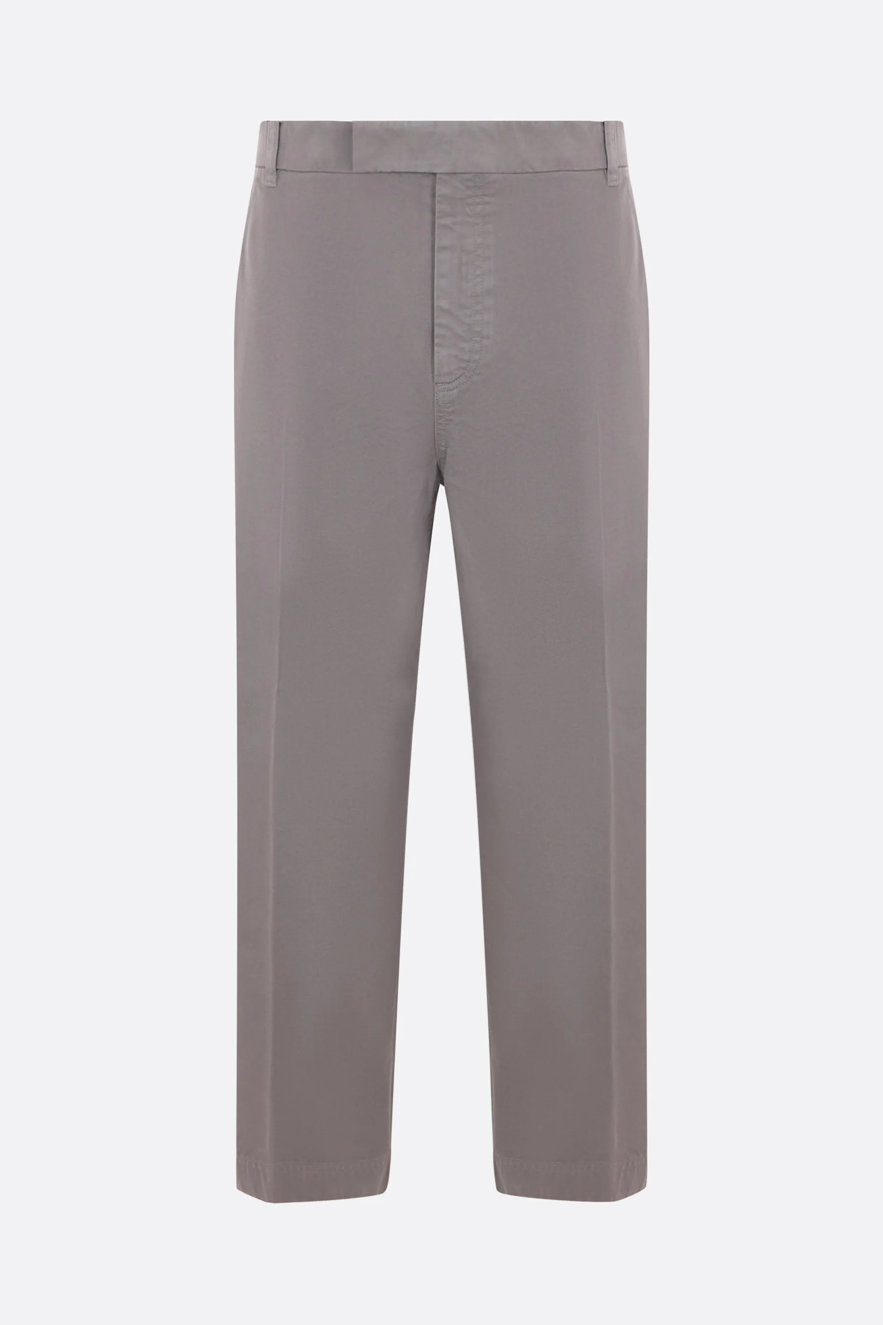 Twill Pattern Cotton Trousers