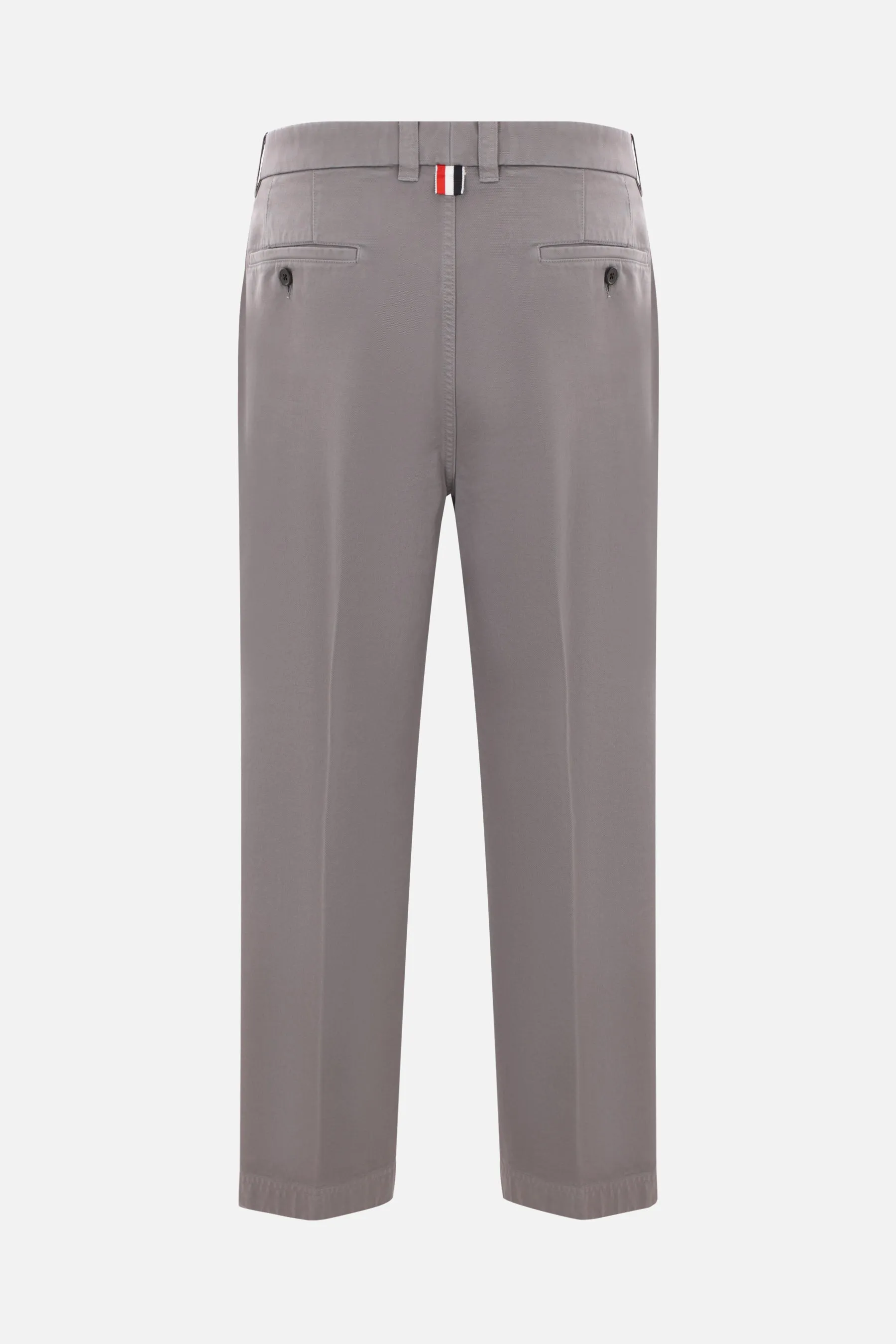 Twill Pattern Cotton Trousers