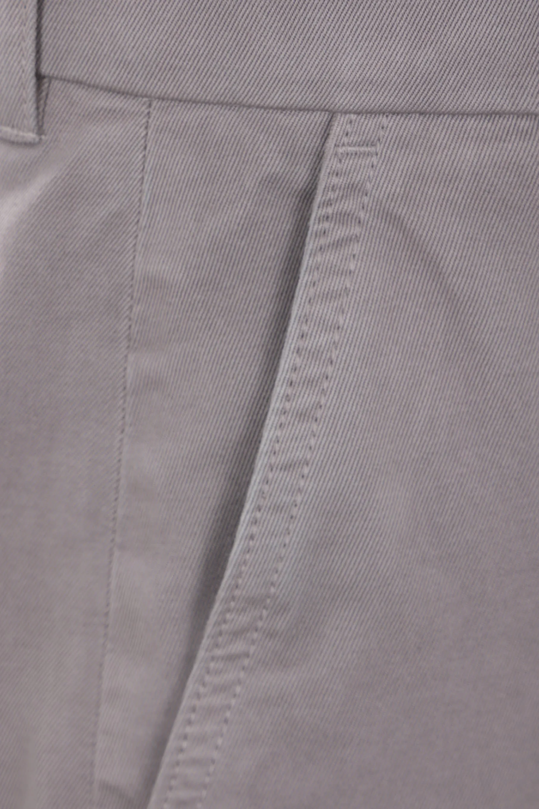 Twill Pattern Cotton Trousers