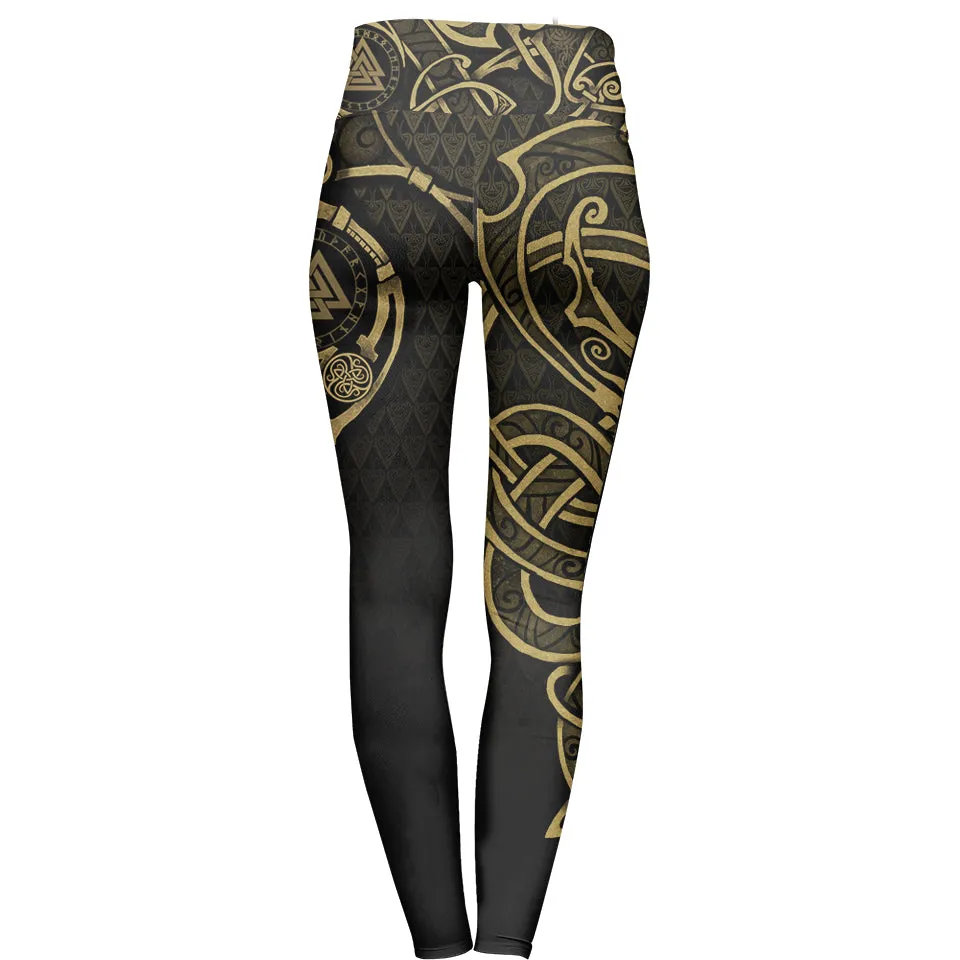 Valknut High Waisted Leggings