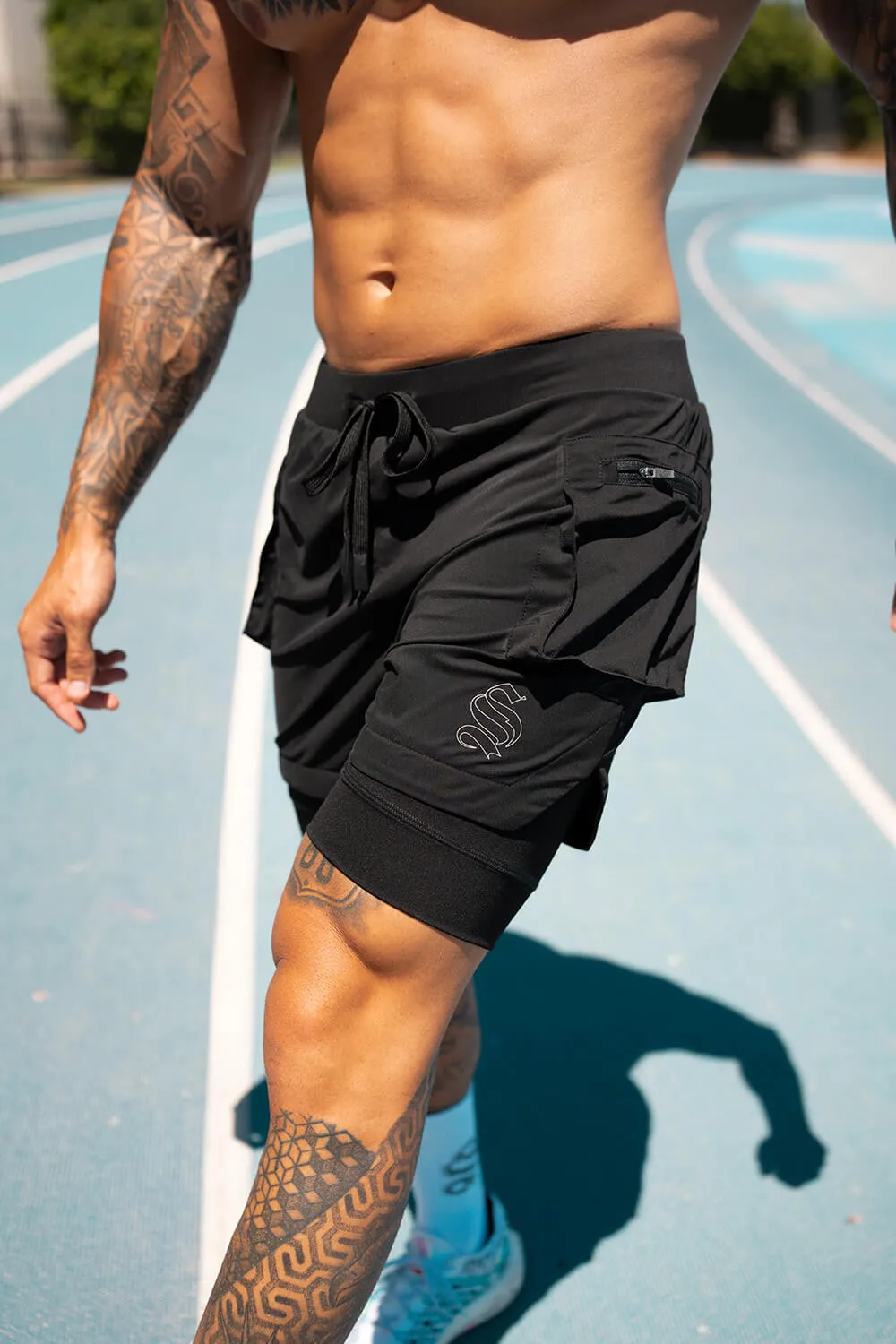 Viper Cargo Shorts - Black