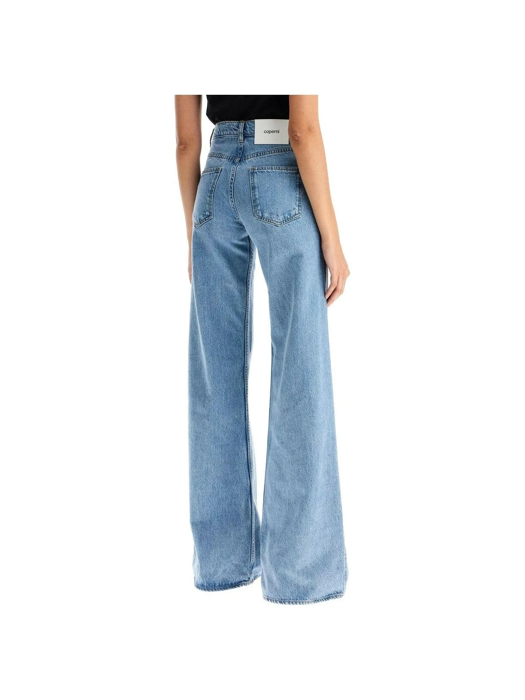 Wide Leg Vintage Wash Denim Jeans