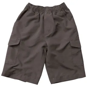 Youth Boys Microfiber Cargo Shorts-Metal